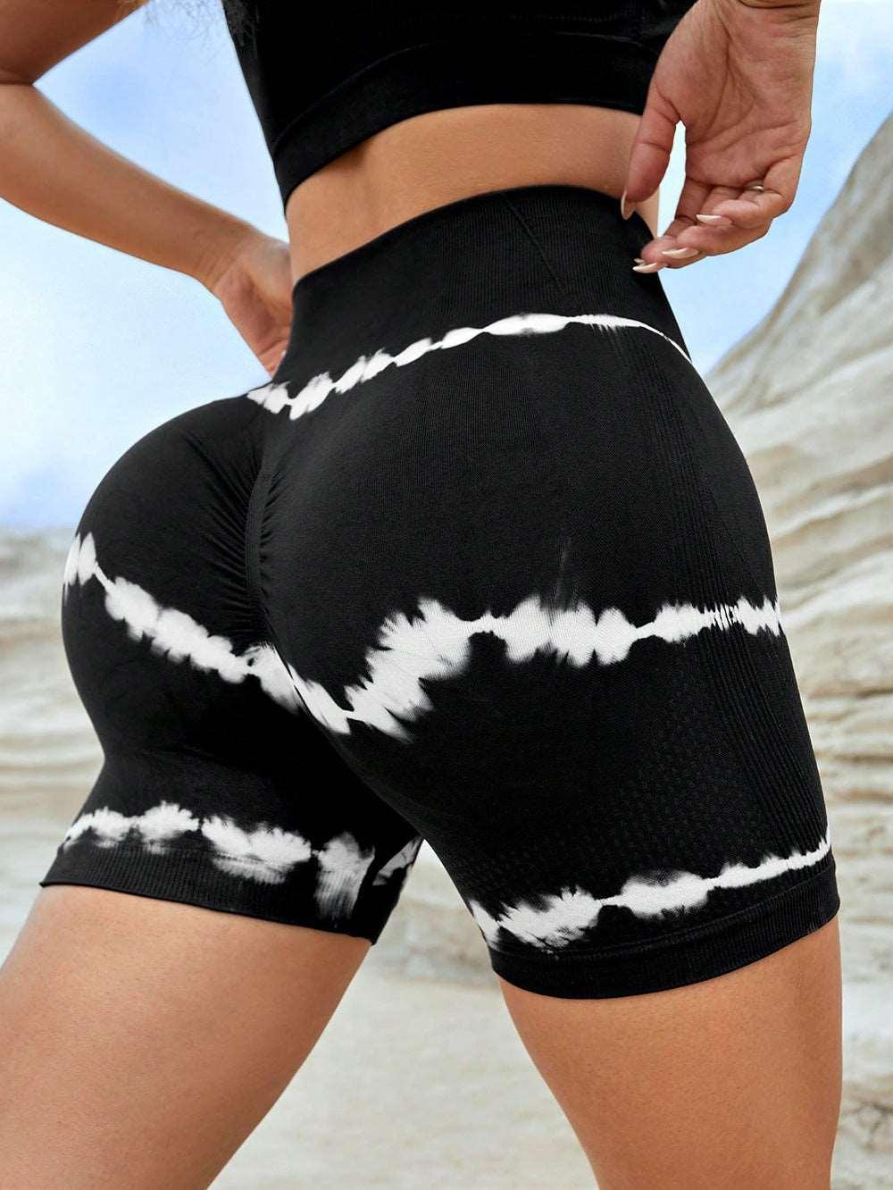 High Waist Yoga Shorts For Women - Infinite Avenue