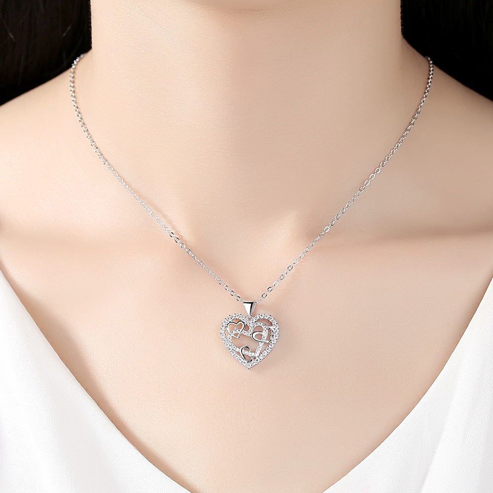 Hollow Heart Necklace For Women Affordable Luxury Fashion Infinite Avenue