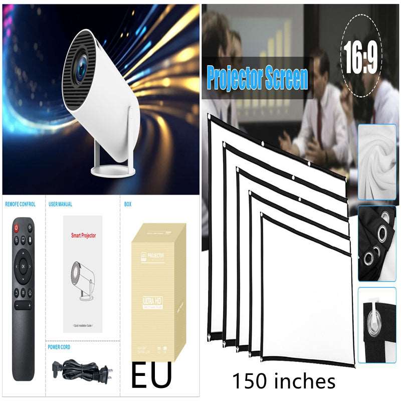 HY300 Pro Projector Home Theater Entertainment Portable Small Projector Set6 EU Infinite Avenue