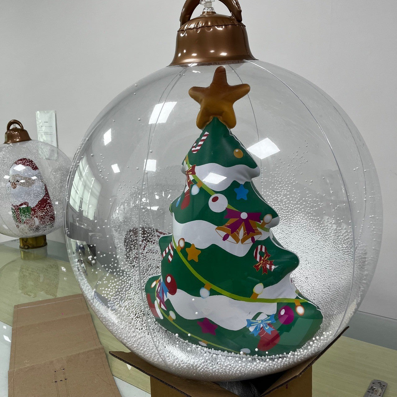 Inflatable Christmas Hanging Ball Ornaments Tree Style Without Light 60cm Infinite Avenue