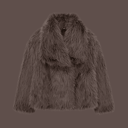 Women’s Imitation Faux Fur Jacket - Infinite Avenue