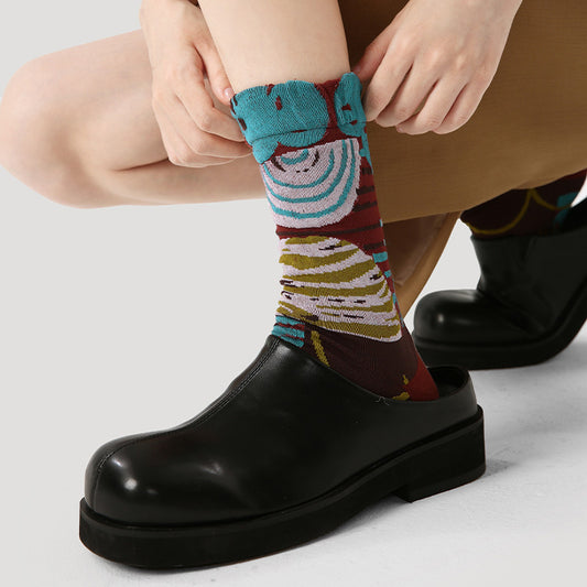 Vintage Court Style Mid-Length Socks Infinite Avenue