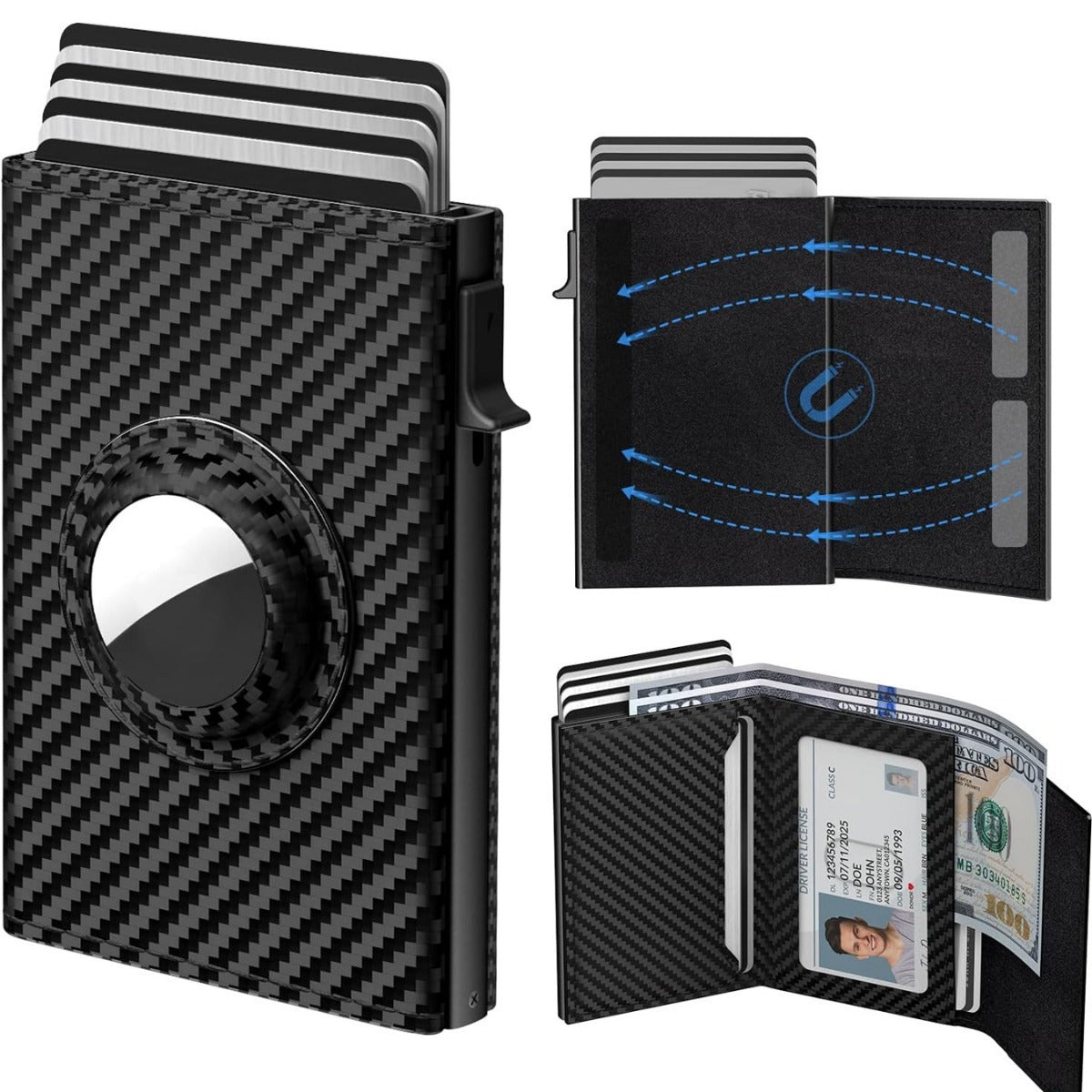 Men's Ultra-thin Smart Wallet Card Clamp Infinite Avenue