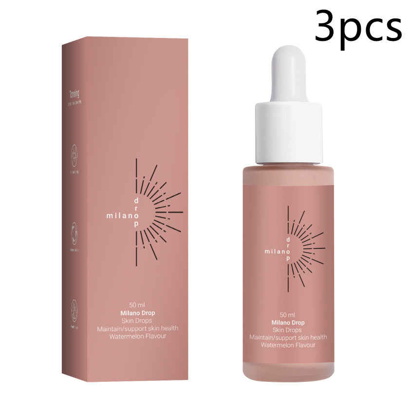 Tanning Face Serum Face Body Tanning Bed Outdoor Fine Line Repair Skin Serum Dark Bronzer Self Tanning Serum Drops 50ml Milian Color Box Version 3PCS Infinite Avenue