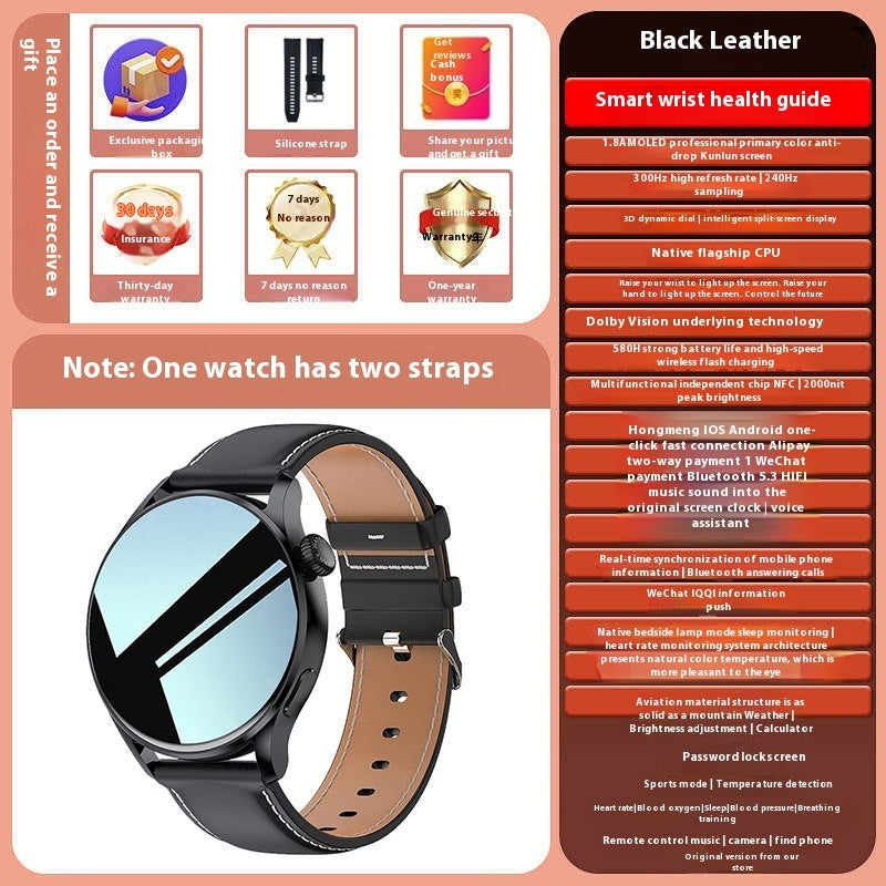 Smart Watch Bluetooth Calling Heart Rate Blood Pressure Multifunction Style5 Infinite Avenue