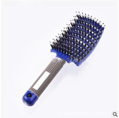 Hairbrush Anti Klit Brushy Haarborstel Women Detangler Hair Brush Bristle Nylon Scalp Massage Teaser Hair Brush Comb Blue Brush Infinite Avenue