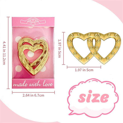 Creative Valentine's Day Gift Double Love Ornaments Gold Infinite Avenue