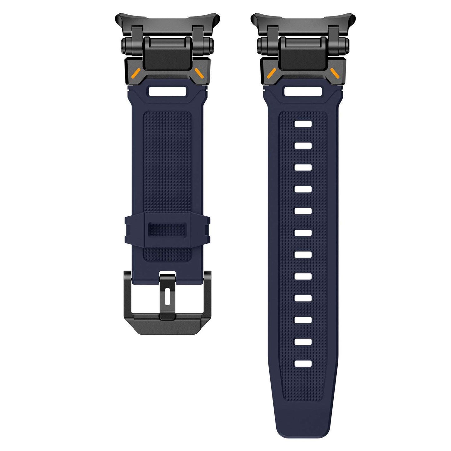 Applicable To 7 Generation Ultra Watch Mecha Style TPU Silicone Explorer Strap Black Blue Infinite Avenue