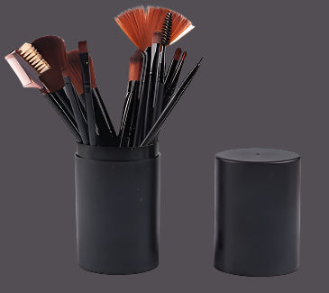 12-Piece Makeup Brush Set Black 12 PC Brush Set Infinite Avenue