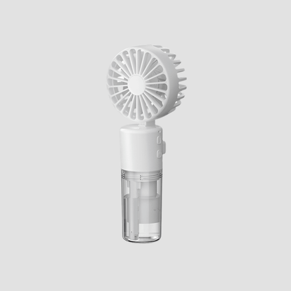 Portable 4-Speed Mist Fan: Handheld USB Rechargeable Summer Cooler - Infinite Avenue