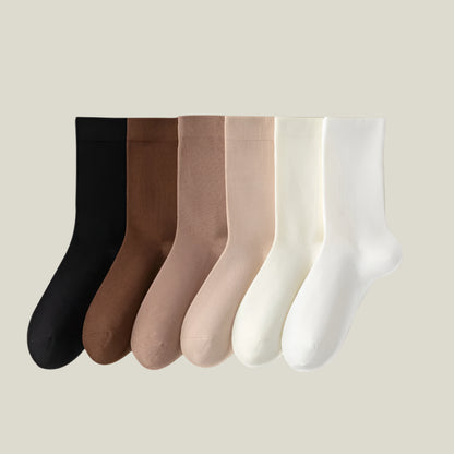 6 Pairs Pure Cotton Non-Slip Socks – Soft & Breathable 6 Pairs Multi Color Infinite Avenue