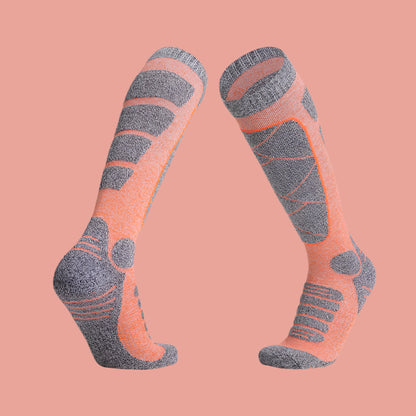 Warm Autumn/Winter Outdoor Sports Terry Socks Female Orange M Infinite Avenue