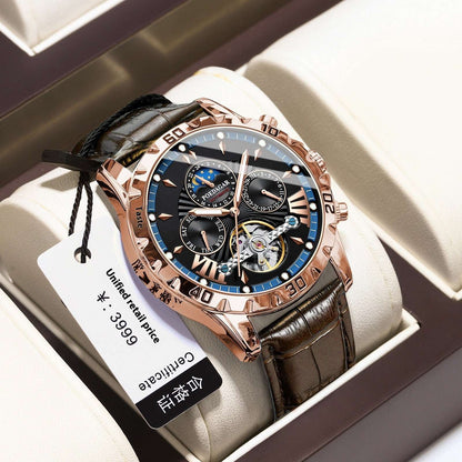 Men's Watch Fashion Luxury Automatic Machinery Rose Gold Black And Blue Infinite Avenue