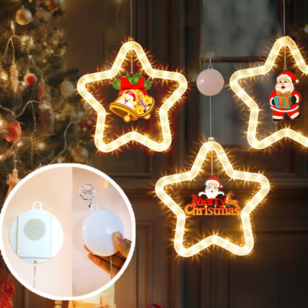 LED Christmas Star Pendant – Holiday Window & Door Decoration Infinite Avenue