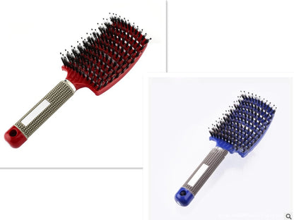 Hairbrush Anti Klit Brushy Haarborstel Women Detangler Hair Brush Bristle Nylon Scalp Massage Teaser Hair Brush Comb Set A Brush Set Infinite Avenue