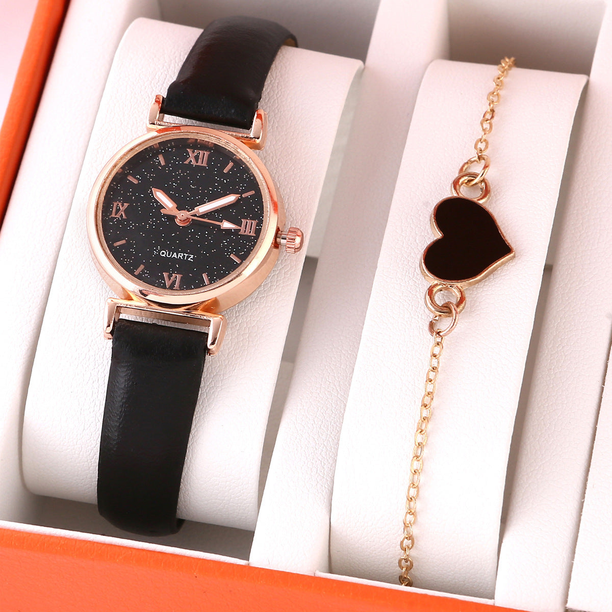 Lady Temperament Heart Bracelet Quartz Watch Suit Infinite Avenue