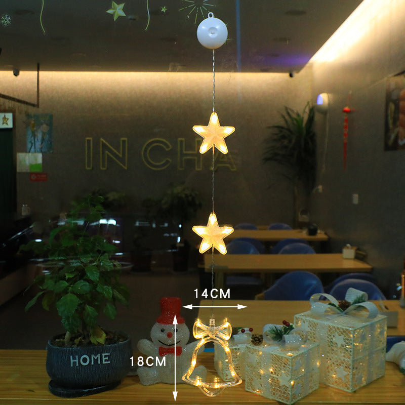 3pcs LED Star Lights – Christmas Tree & Window Hanging Ornaments Three Pendants Bell Infinite Avenue