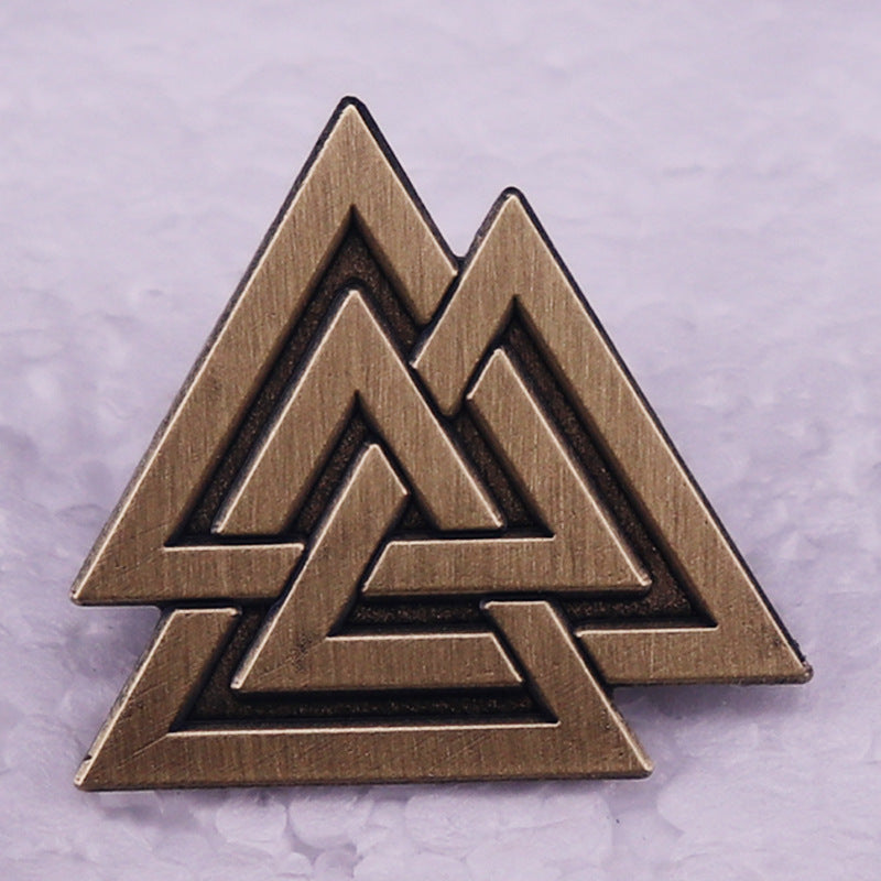 Fashion Personality Triangle Symbol Brooch Infinite Avenue