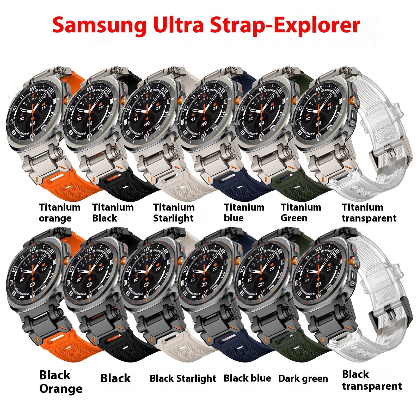 Applicable To 7 Generation Ultra Watch Mecha Style TPU Silicone Explorer Strap Infinite Avenue