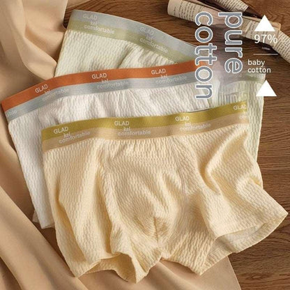 Antibacterial Cotton Boxer Shorts with Breathable Crotch Infinite Avenue