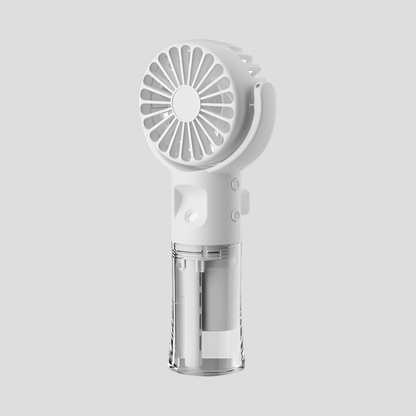 Portable 4-Speed Mist Fan: Handheld USB Rechargeable Summer Cooler - Infinite Avenue