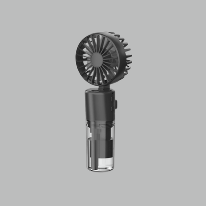 Portable 4-Speed Mist Fan: Handheld USB Rechargeable Summer Cooler - Infinite Avenue