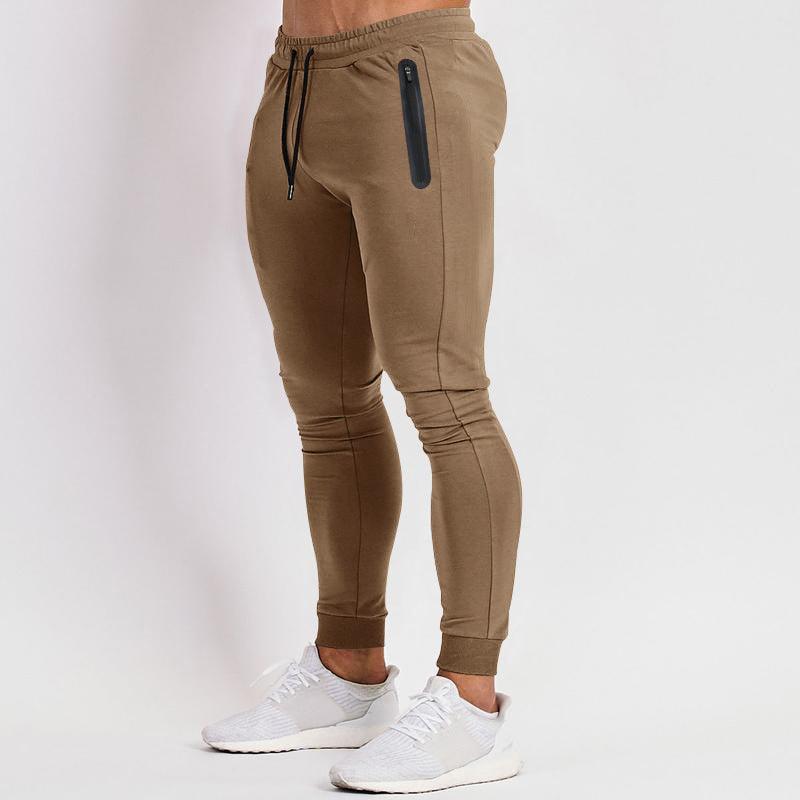 Casual Sports Trousers Fitness Running Pants Khaki Infinite Avenue