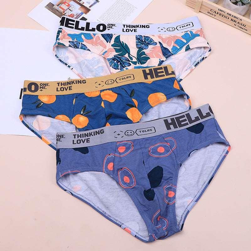 Cotton Trendy Boys Plus Size Briefs Leaf Citrus Pear Infinite Avenue