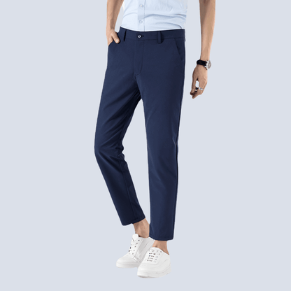 Men’s Slim Fit Cropped Suit Pants - Infinite Avenue