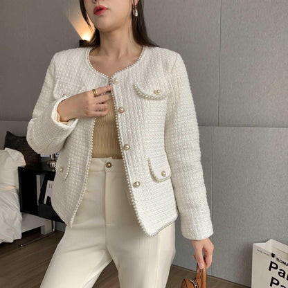 Elegant Autumn/Winter Women’s Coat White Infinite Avenue