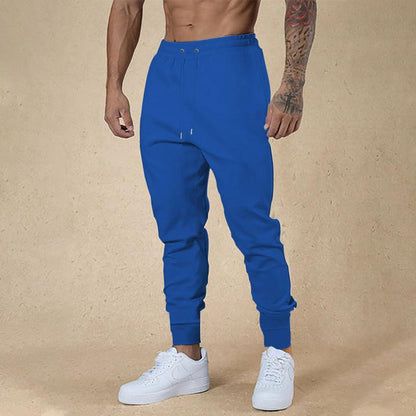 European and American Ankle-tied Men's Fitness Casual Pants Sapphire Blue Infinite Avenue