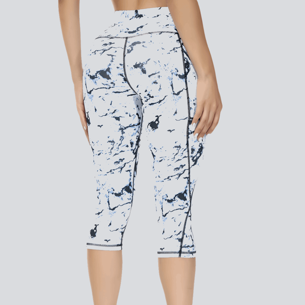 High Waist Capri Yoga Leggings - Infinite Avenue