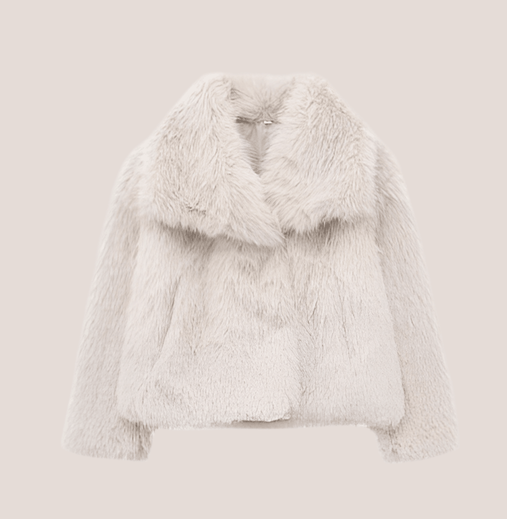 Women’s Imitation Faux Fur Jacket - Infinite Avenue