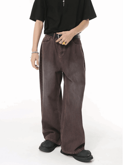 Men’s Basic Loose Purple Jeans - Infinite Avenue