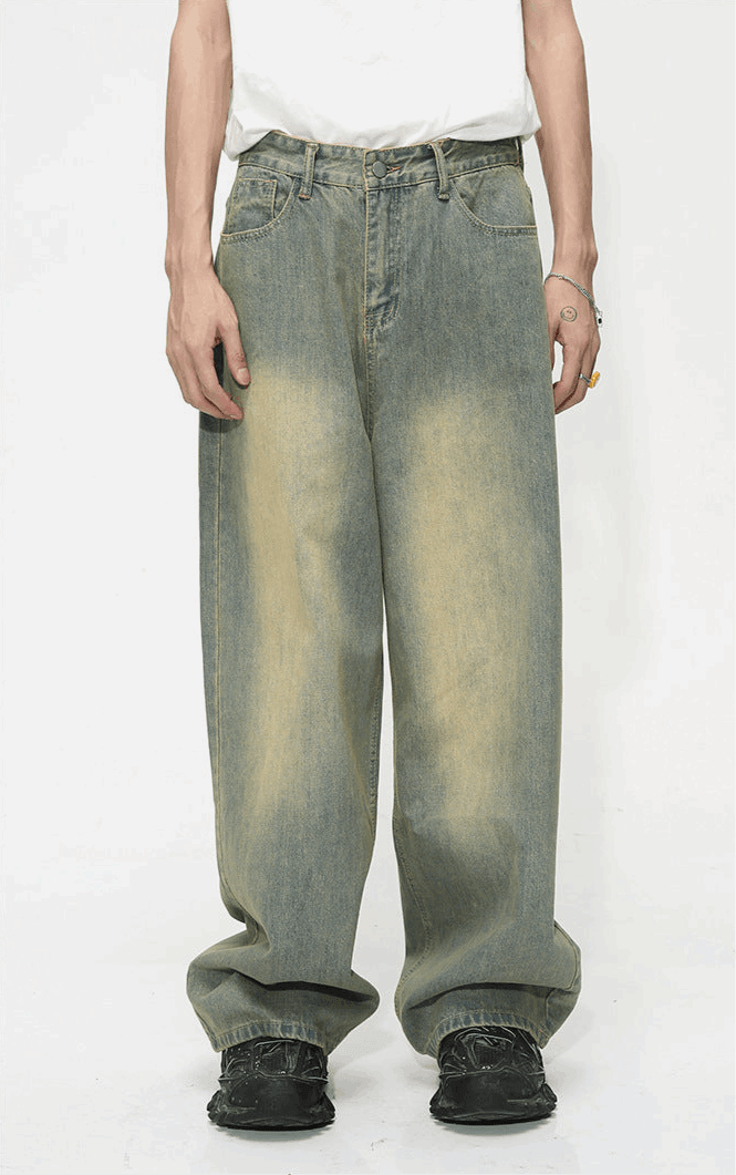 Men’s Basic Loose Purple Jeans - Infinite Avenue