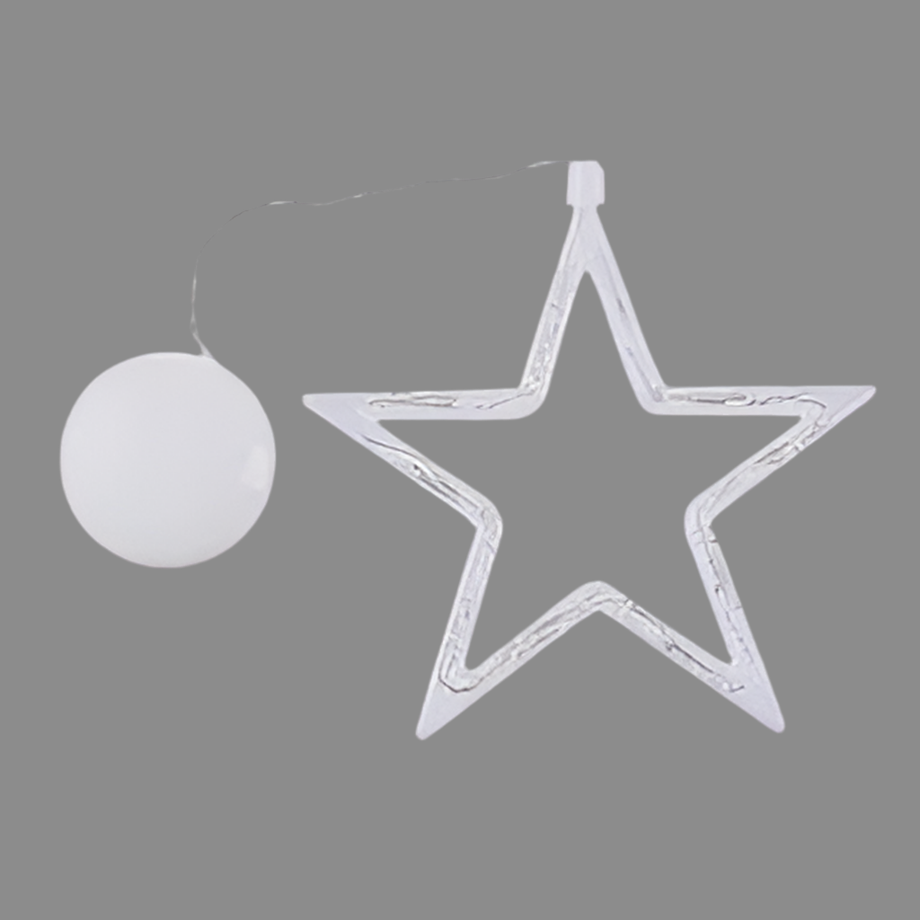 Christmas LED Suction Cup Lights – Santa, Elk, Snowman Window Decor Stars Infinite Avenue