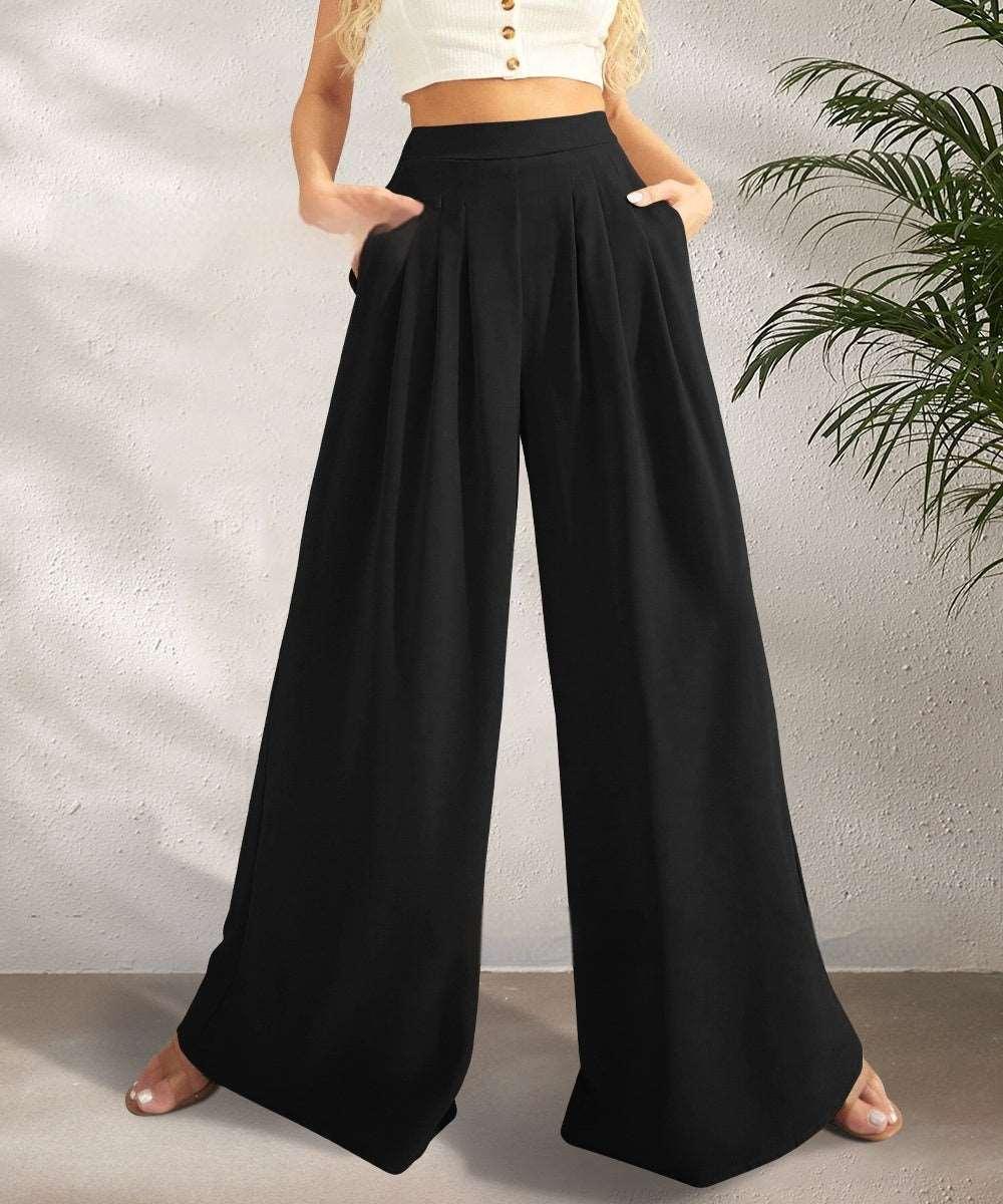 Fashion Women’s Loose Wide-leg Pants Black Infinite Avenue