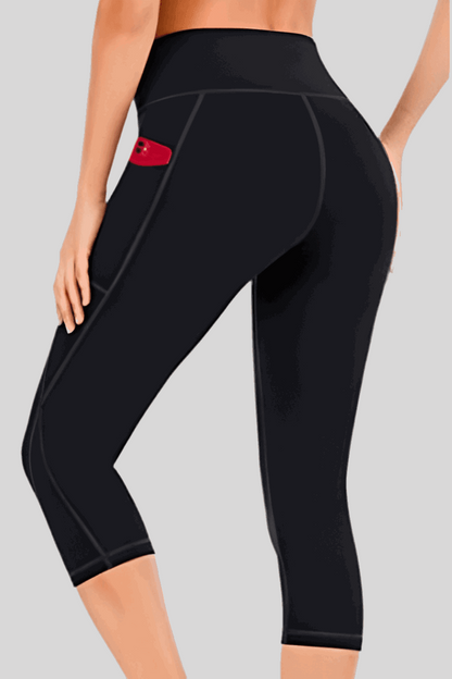 Women's High Waist Capri Yoga Leggings Infinite Avenue