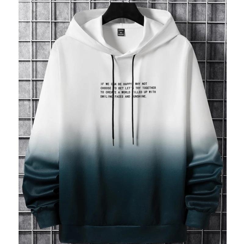 Men’s 3D Gradient Long Sleeve Hoodie - Infinite Avenue