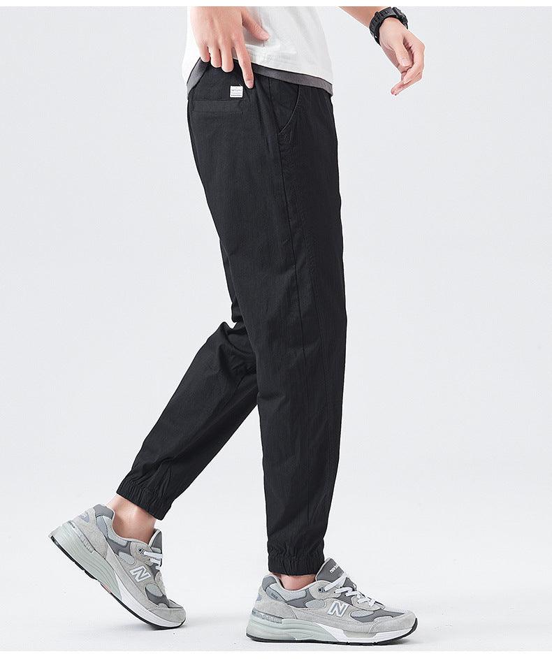 Men's Ankle Length Pants Loose Tappered Summer - Infinite Avenue