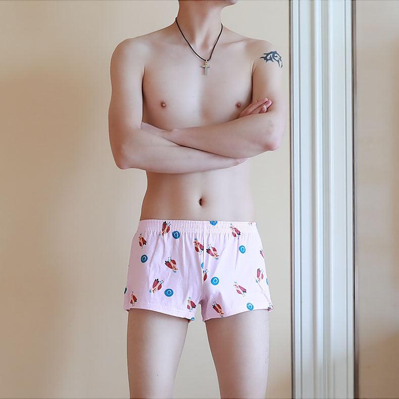 Men’s Cotton Printed Boxers - Loose, Comfortable, and Stylish Pink Infinite Avenue