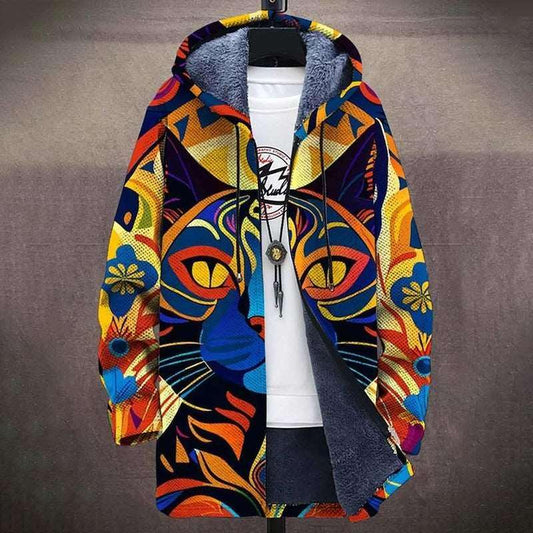 Men's Digital Printed Stand Collar Jacket LB1028MCL Infinite Avenue