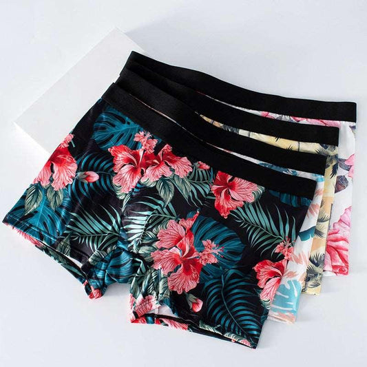 Men’s Fashion Arrow Print Loose Boxer Briefs 4Pcs Infinite Avenue