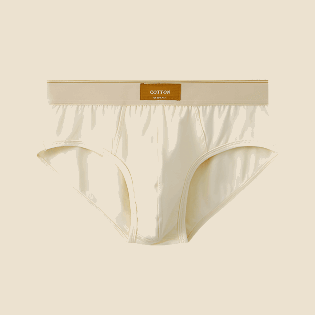 Men's Fashion Loose Breathable Cotton Briefs Beige Infinite Avenue