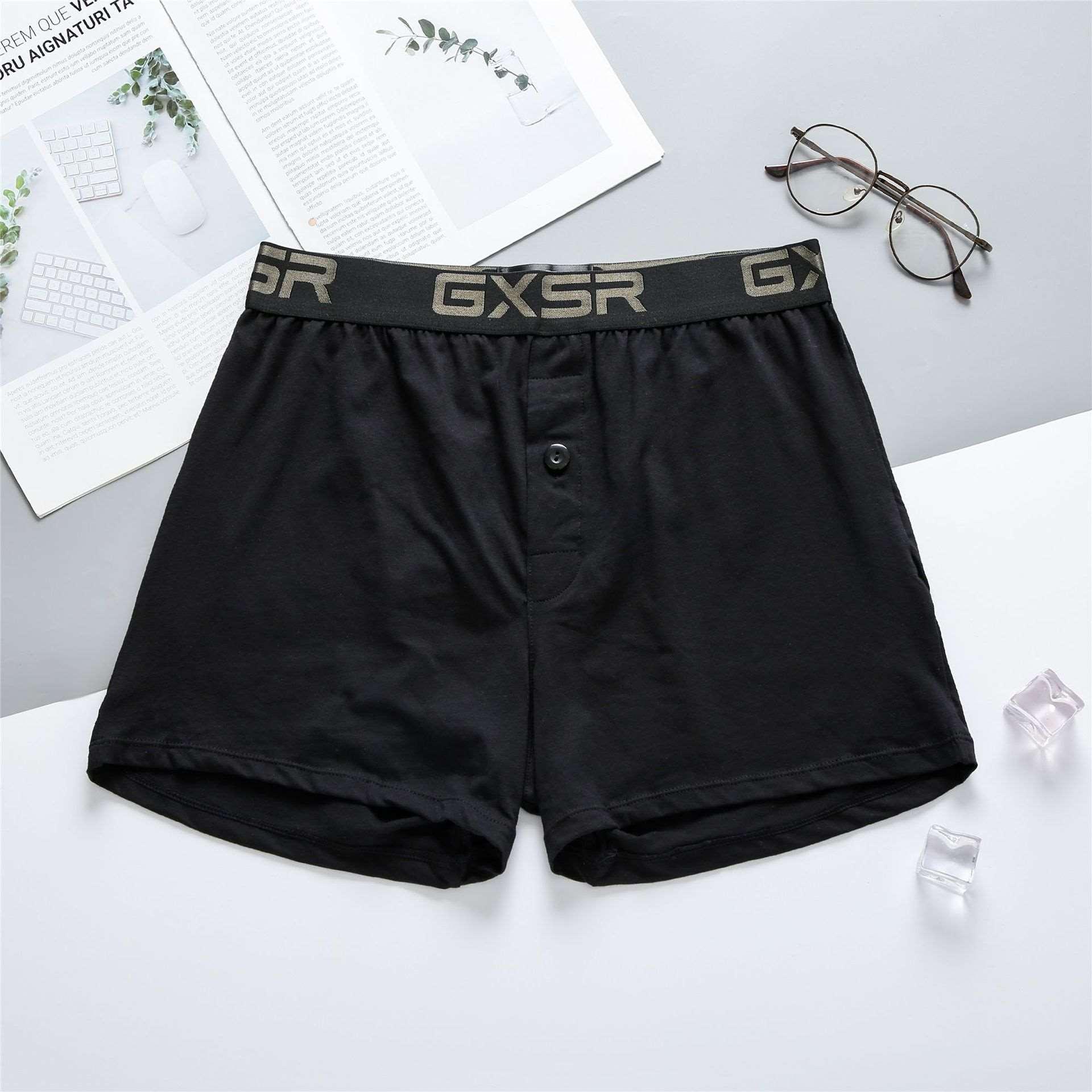 Men’s Low Waist Cotton Boxer Shorts - Breathable & Comfortable Black Infinite Avenue