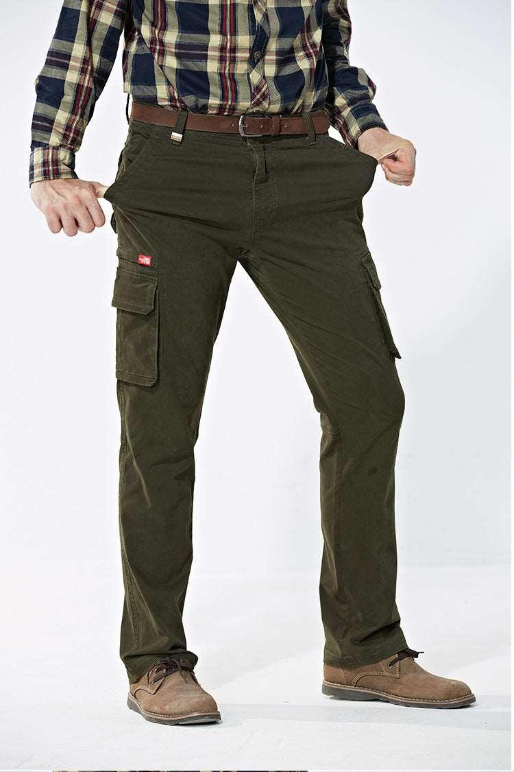 Men's Mid-Waist Multi-Pocket Outdoor Sports Trousers Infinite Avenue