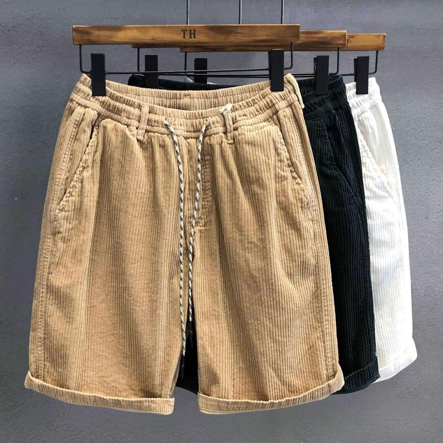 Men’s Plus Size Casual Work Shorts Khaki Infinite Avenue