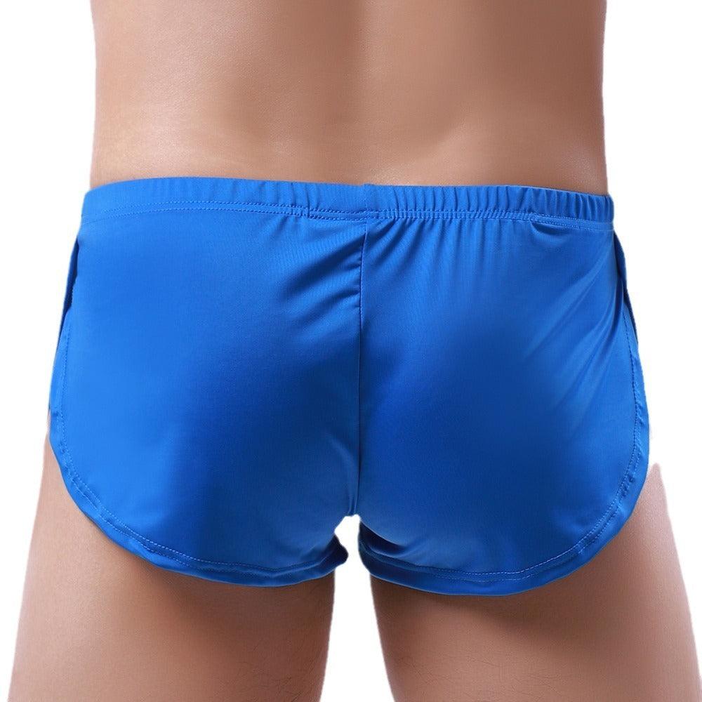 Men’s Silky Sports Underwear Shorts with Round Edge Dream Blue Infinite Avenue