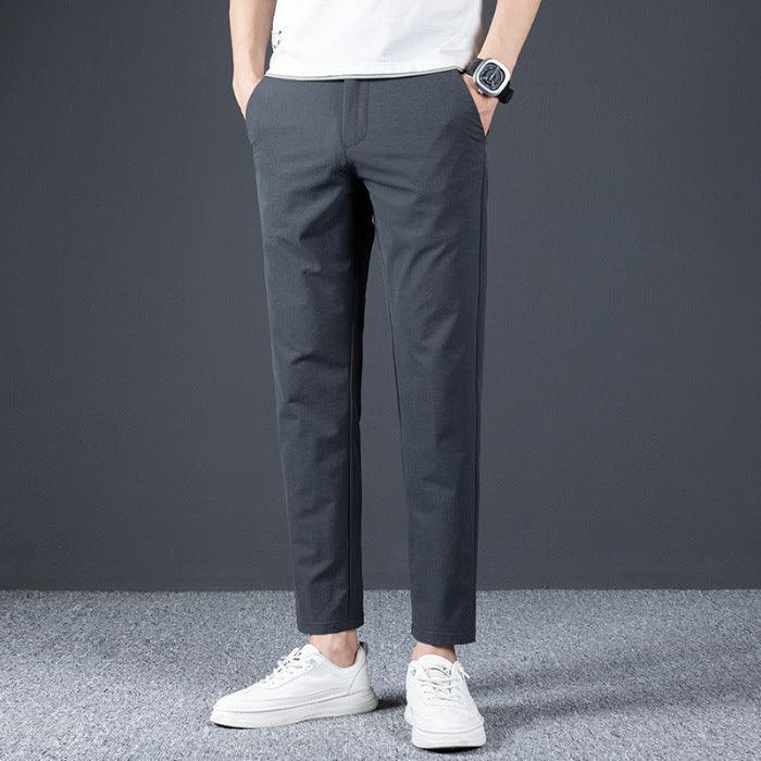 Men’s Slim Fit Cropped Suit Pants - Infinite Avenue