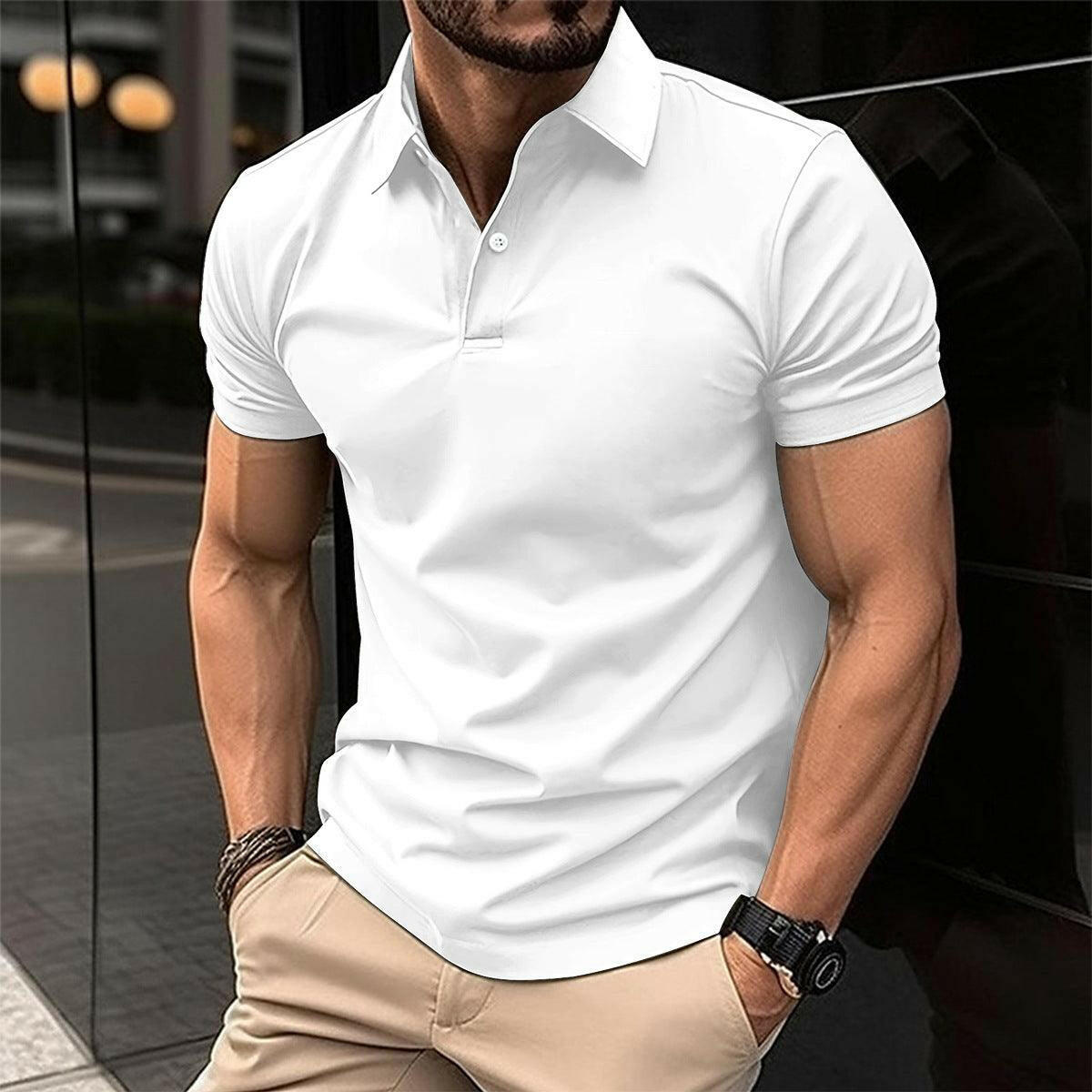 Men’s Summer Short Sleeve Polo Shirt - Infinite Avenue